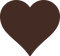 Brown Heart Shape